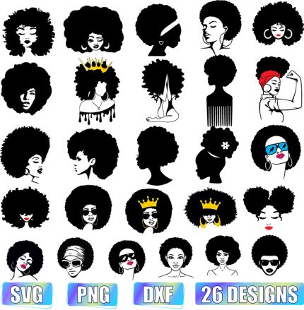 Afro Girl Svg,african american woman SVG,afro lady svg,svg afro woman,black afro woman svg